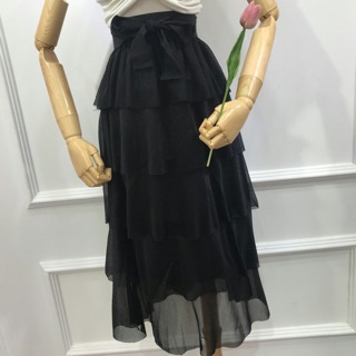 Chân váy tầng kèm ảnh thật