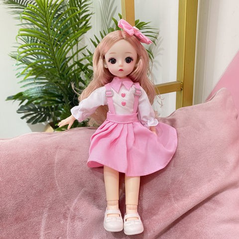 Đồ chơi búp bê Barbie thời trang 30cm 21 khớp mắt 3D giống thật kèm quần áo có thể mua riêng dành cho bé gái