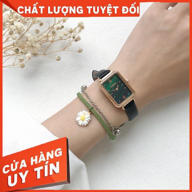 [SALE 50%] Đồng hồ nữ Ulzzang U012 chính hãng, dây da mềm đeo êm tay