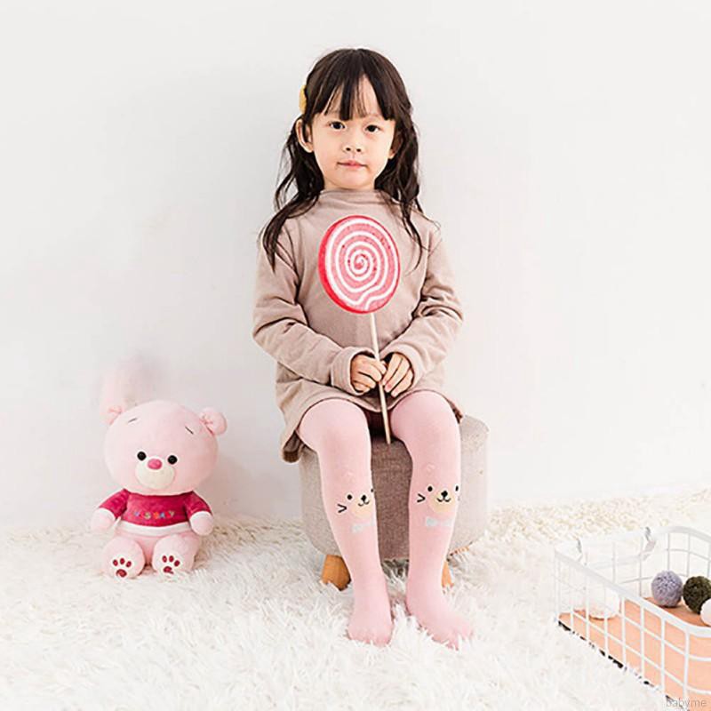 Quần tất cotton dệt kim dễ thương cho bé gái