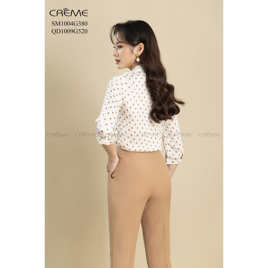 Quần tây tôn dáng siêu sang QD1009 CREME | BigBuy360 - bigbuy360.vn