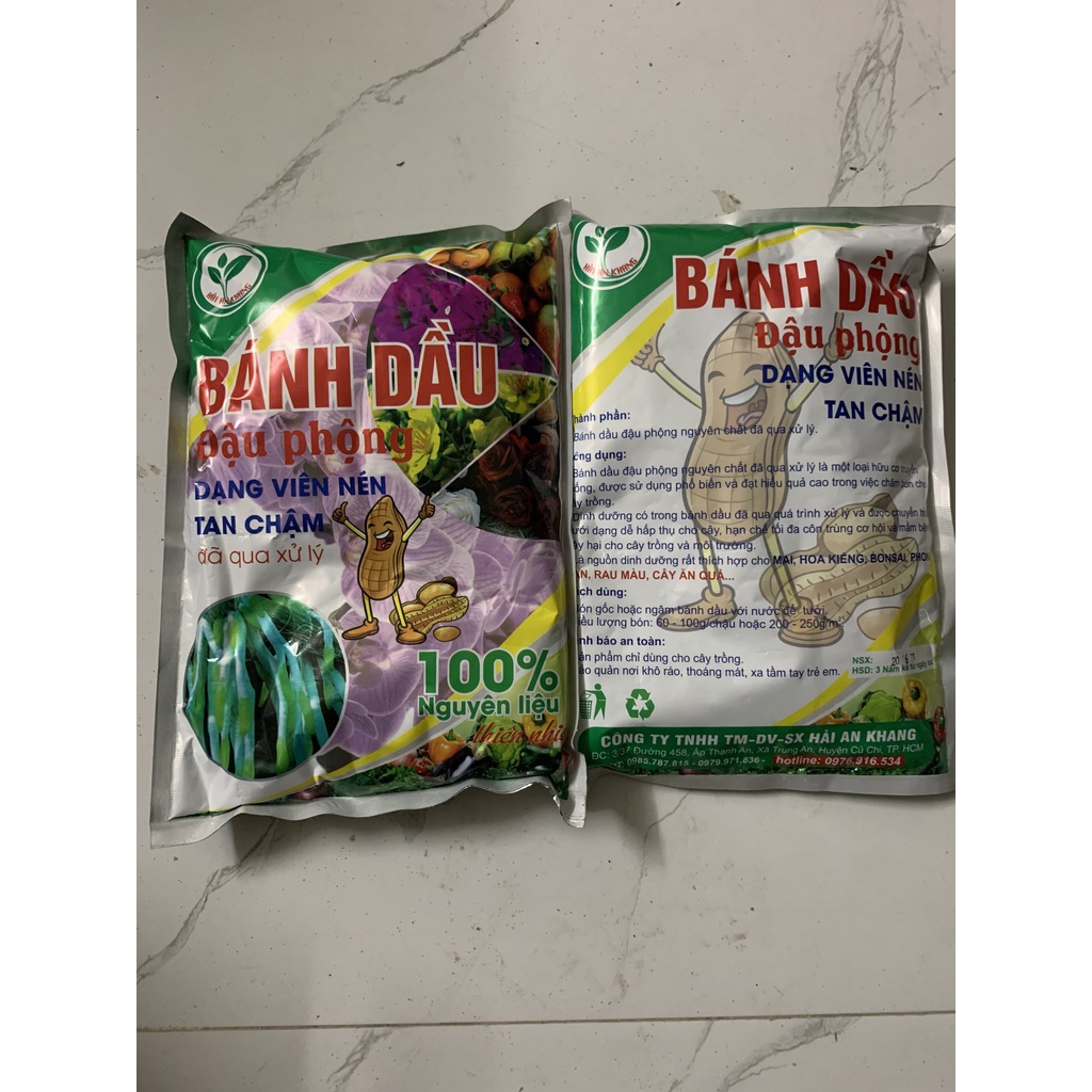 Phân bón ánh dầu đậu phộng đã xử lý nguyên chất 100% kg, chuyên dùng cho hoa cây cảnh rau màu