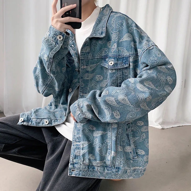 Áo Jacket Jean Unisex họa tiết PANDANA