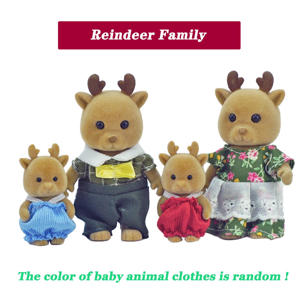 SYLVANIAN FAMILIES Bộ Đồ Chơi Nhà Búp Bê Gia Đình Thỏ Làm Quà Tặng Sinh Nhật