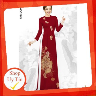Sale áo dài lụa nhật co giãn