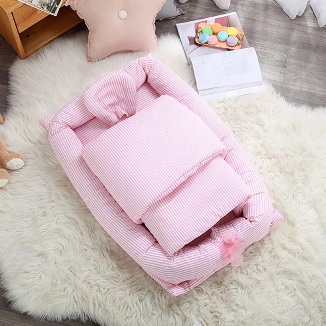 Set nôi cotton cho bé ngủ chung giường bố mẹ