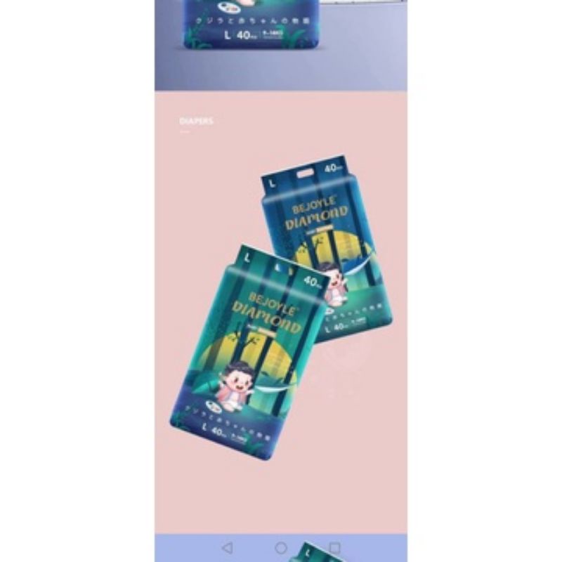 Bỉm dán/quần Bejoyle Diamond S112/M96/M92/L92/XL88/XXL44/XXXL40/XXXXL40