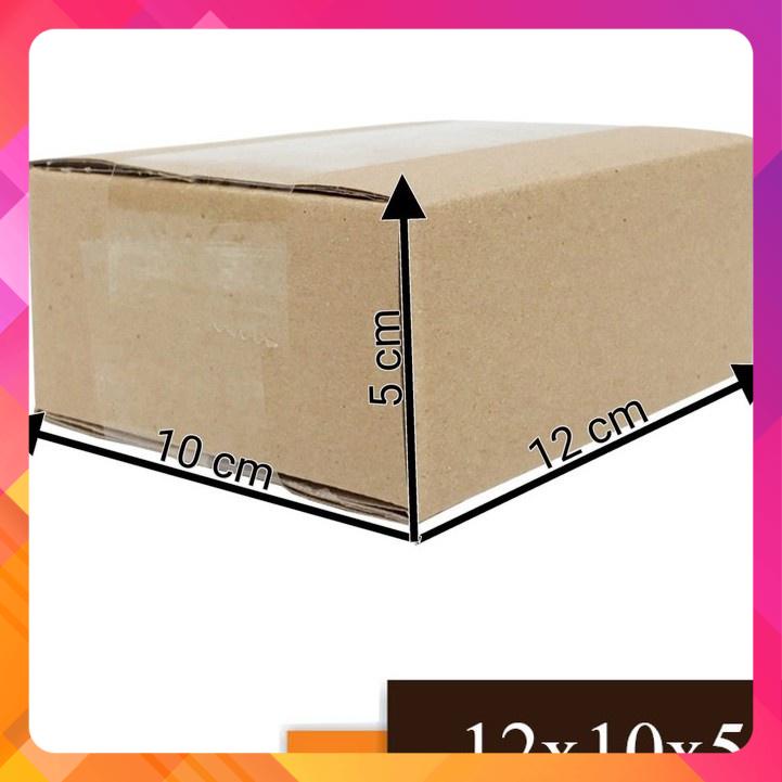 100 Hộp Carton Kích Thước 12Cmx10Cmx5Cm Hộp 3 Lớp Đóng Hàng Shipcod [Siêu Sale] [Giá hủy diệt] [Có sẵn] [Rẻ vô địch]