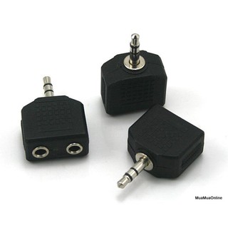 Đầu Chia Jack Tai Nghe, Loa Chuẩn 3.5 Từ 1 Ra 2 Cao Cấp