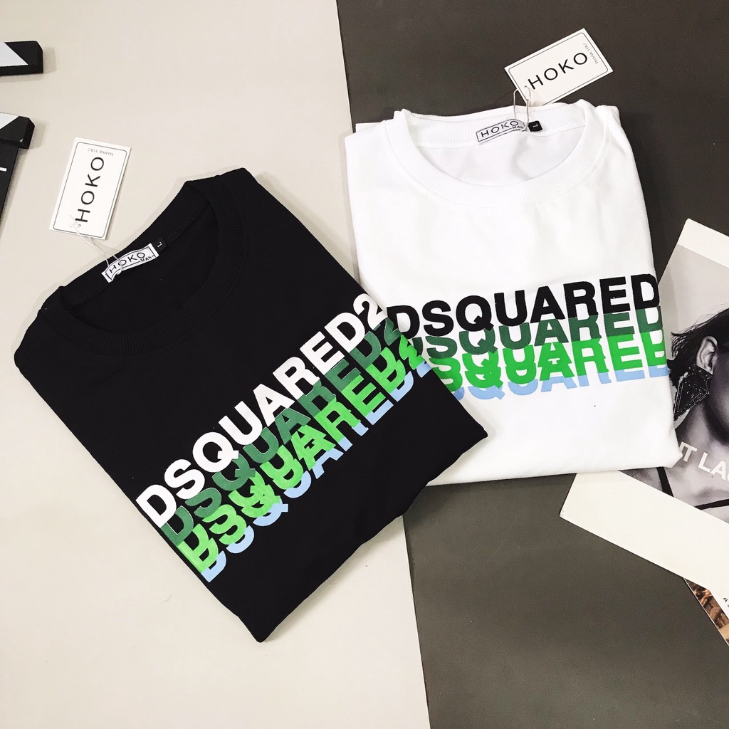 Áo Sweater Nam Nữ In Họa Tiết, Áo Thun Nam Dài Tay Chất Nỉ In Chữ DsQuareVải Mềm Mịn Giữ Ấm Co Giãn Tốt 2 Màu Trắng, Đen | BigBuy360 - bigbuy360.vn