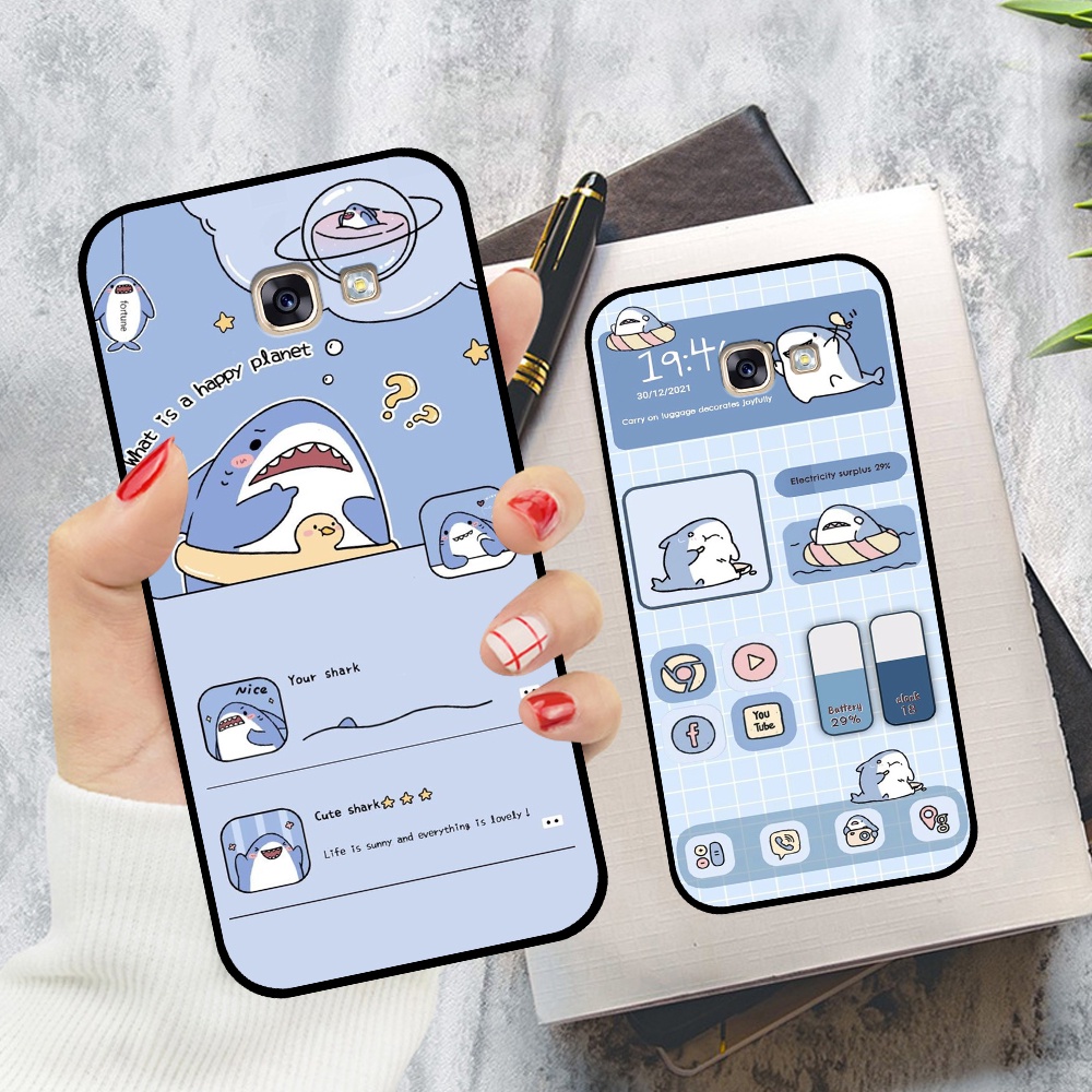 Ốp lưng Samsung A3 2017 / A5 2017 / A7 2017 in hình nền cá mập đáng yêu giá rẻ