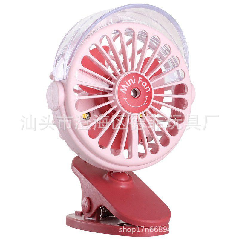 Quạt phun sương mini Spray fan,3 chế độ phun sương, quạt kèm phun sương, có đèn