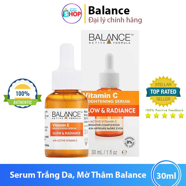 Serum Trắng Da, Mờ Thâm Balance Active Formula Vitamin C Brightening 30ml