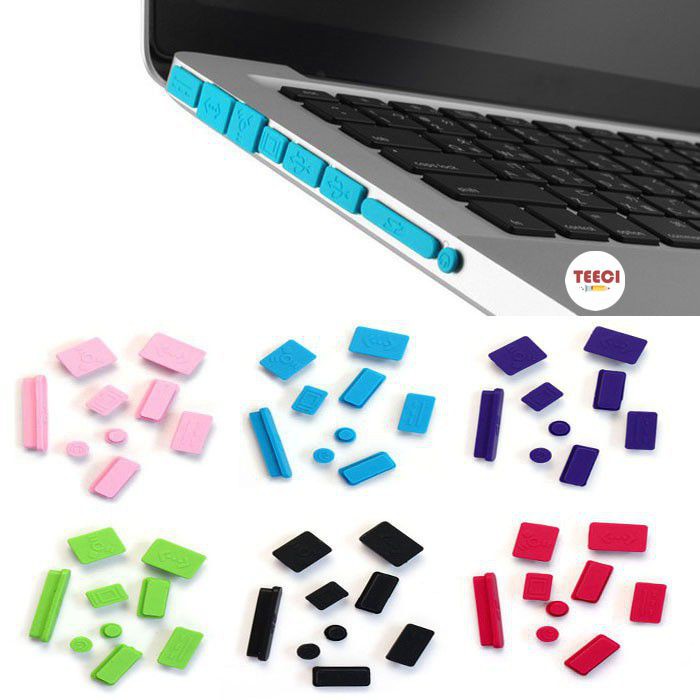 Bộ 13 Nút Vỏ Cắm Silicon Chống Bụi Bọc Cổng Giắc Cắm USB Laptop Tiện Lợi U112