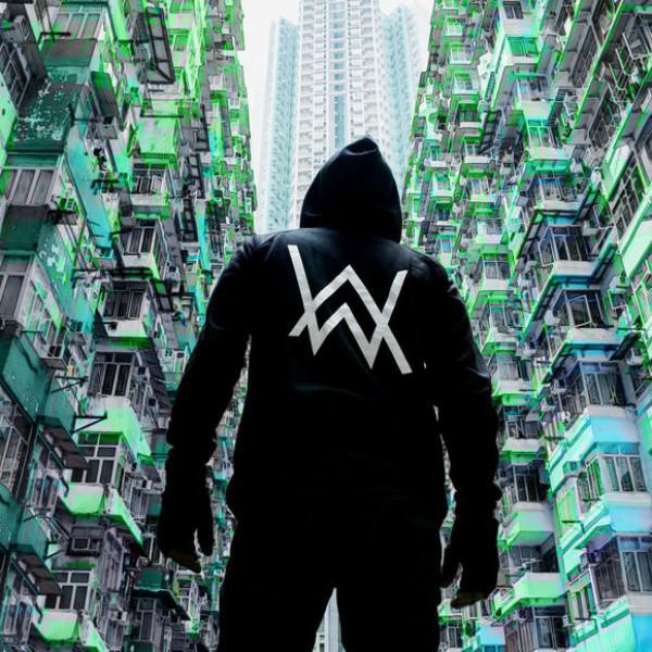 Áo Khoác Hoodie Khóa Kéo In Logo Alan Walker