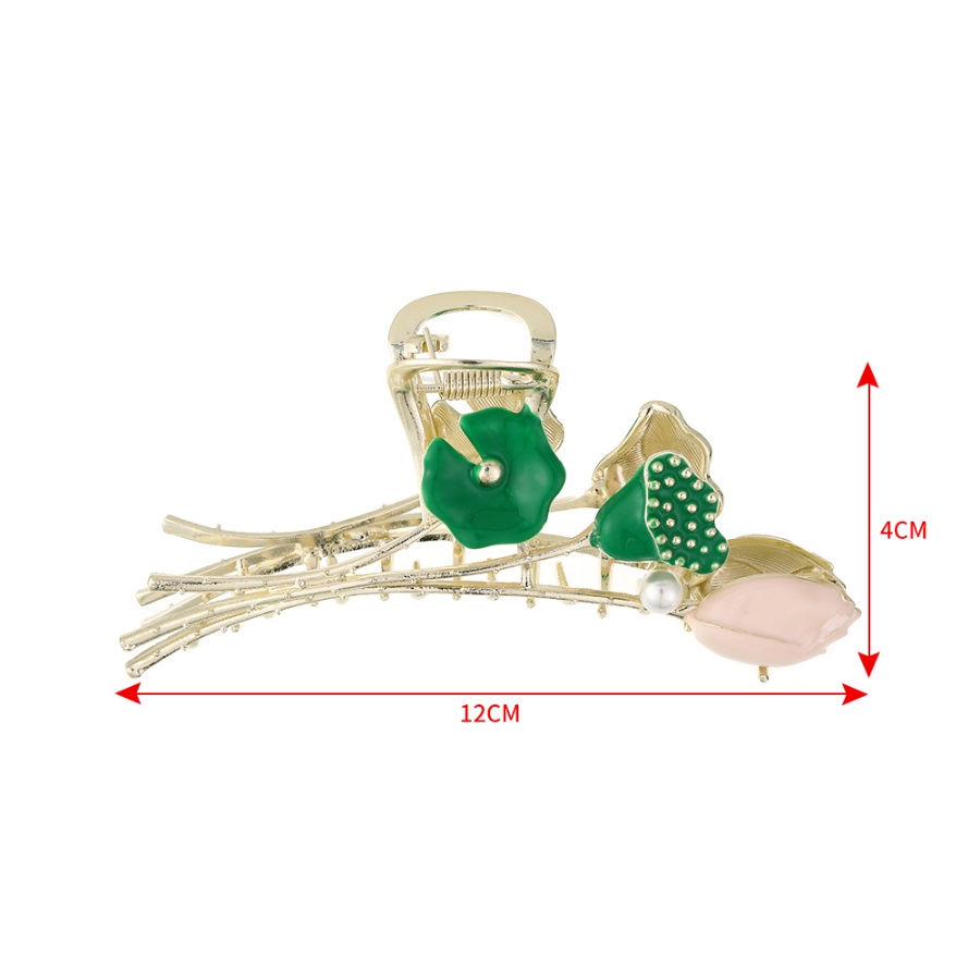 Kẹp Tóc Đuôi Ngựa Hình Hoa Đính Ngọc Trai Thanh Lịch