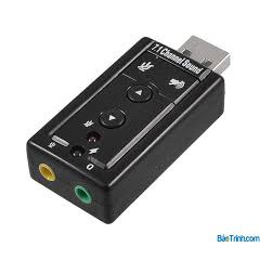 [USB Ra Sound 7.1 Cam] Đầu ra âm thanh chuẩn cho máy tính và laptop có nút chỉnh âm lượng