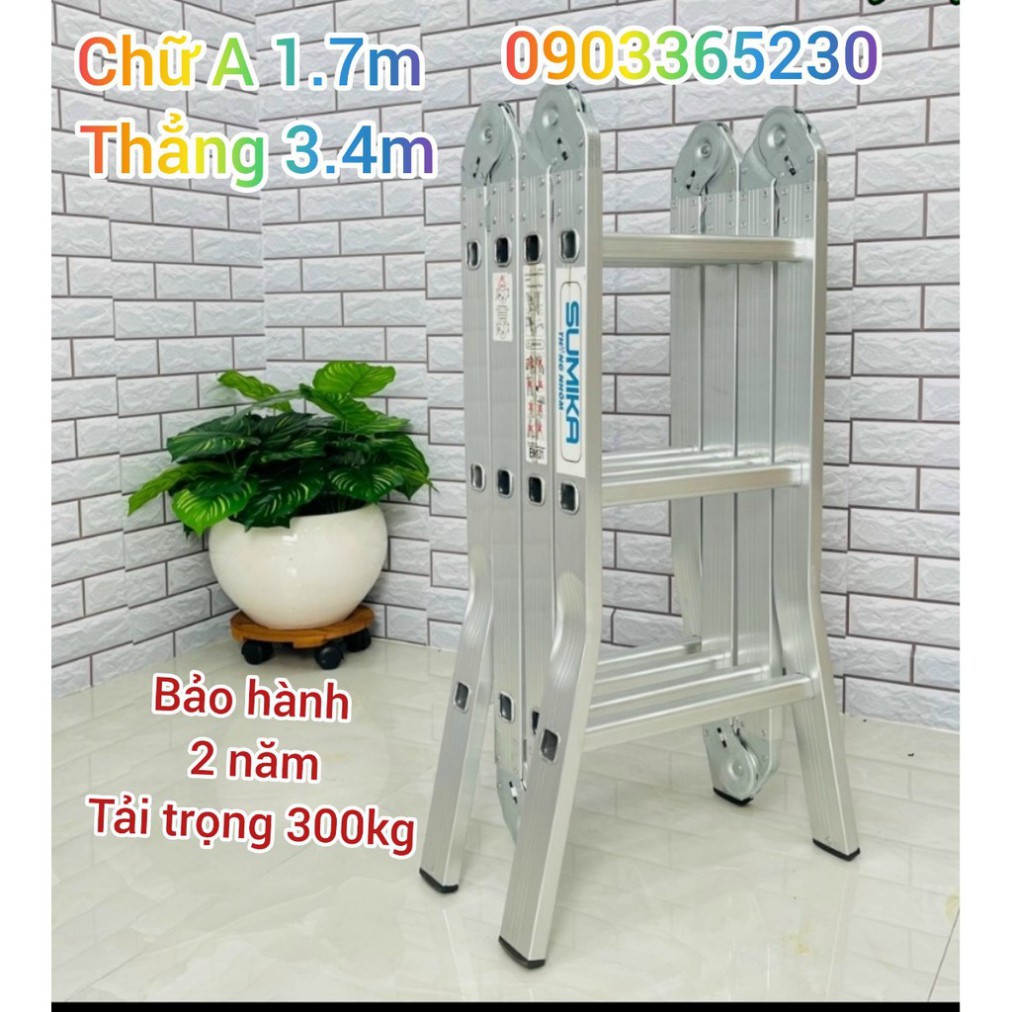 THANG NHÔM GẤP 4 ĐOẠN SUMIKA SK603 - Sk604