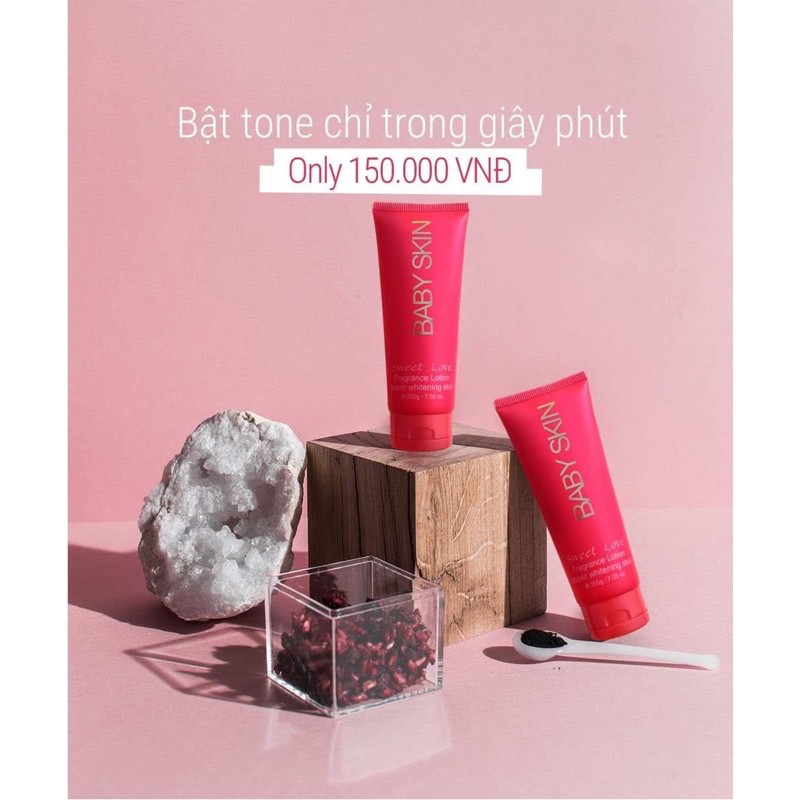 [Hàng chính hãng]- Kem trắng da body- Baby Skin Sweet Love Fragance Lotion | BigBuy360 - bigbuy360.vn