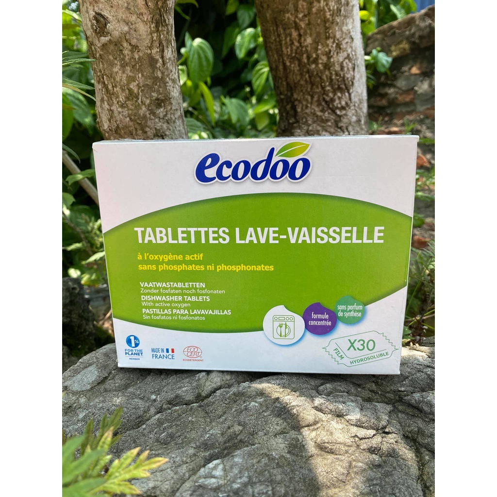 Viên Rửa Chén Sinh Học Cho Máy Ecodoo 30 Viên x 20gr