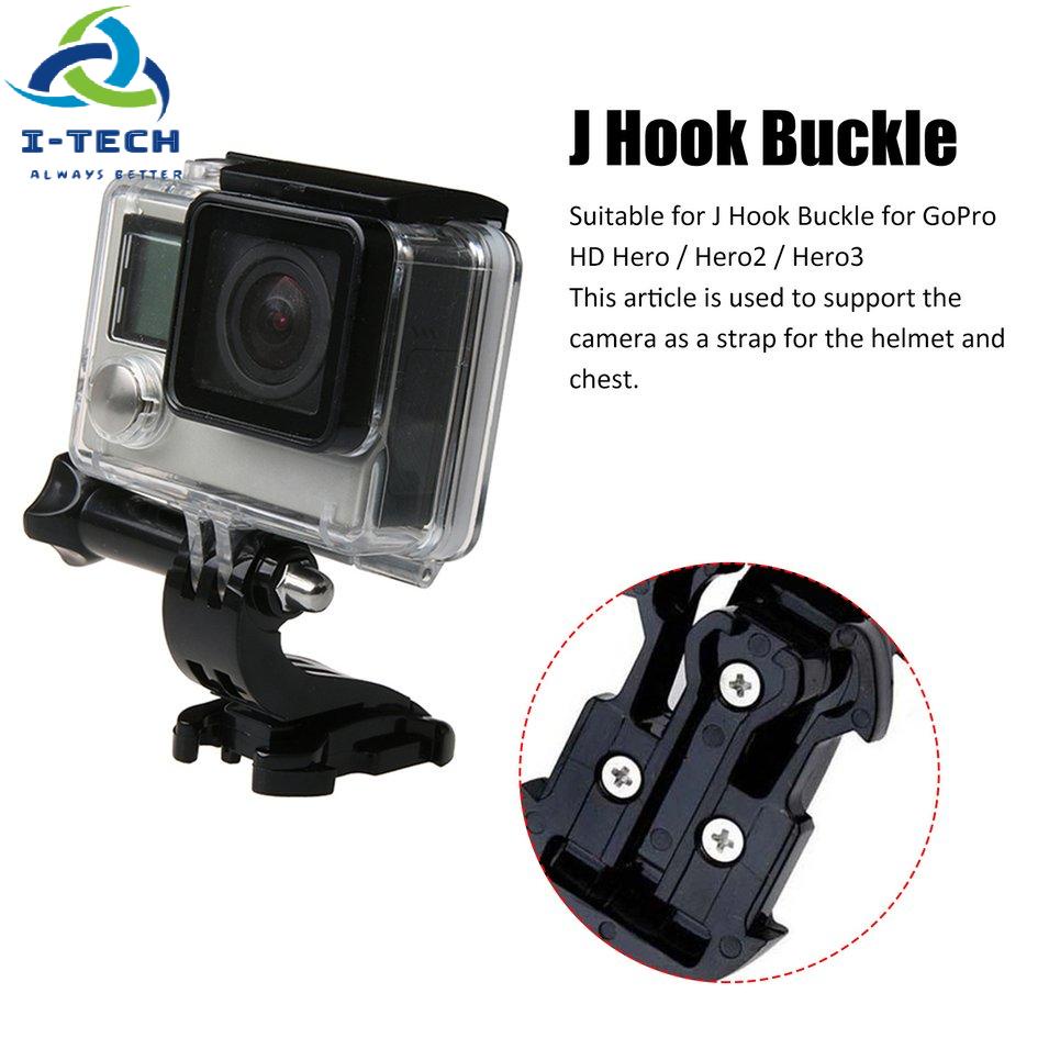 ⚡Promotion⚡1PCS J-Hook Buckle Surface Mount For Xiaomi Yi SJCAM SJ4000 SJ5000 SJ7000 for Gopro 7 6 5 4 3 Action Camera