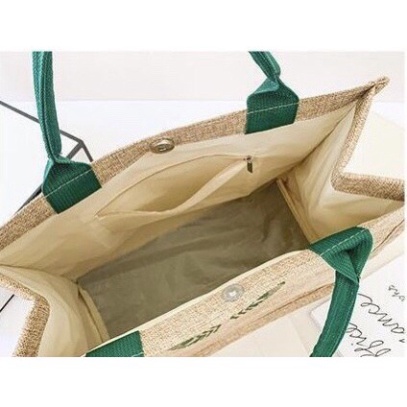 Túi Cói Đi Biển Đi Chơi STARBUC Phòng cách Hàn Quốc Tiện Lợi Sang Chảnh🍒FREESHIP🍒Túi Cói Du Lịch