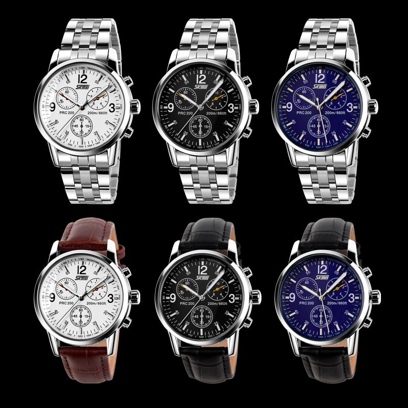 ĐỒNG HỒ NAM SKMEI 9070 DÂY THÉP KHÔNG GỈ. KIỂU DÁNG SANG TRỌNG Bán lẻ giá sỉ