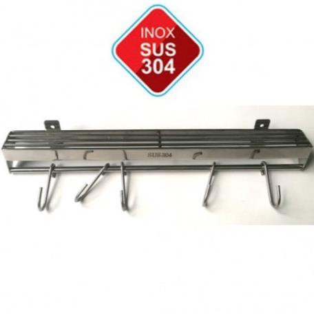 Kê nhà bếp cao cấp inox304, 30 - 40 - 5- - 60 cm, kệ máng dao, treo thớt đa năng, máng xoong chảo, dắt, vắt