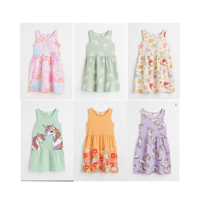 Váy sát nách HM bé gái 1,5-8 tuổi