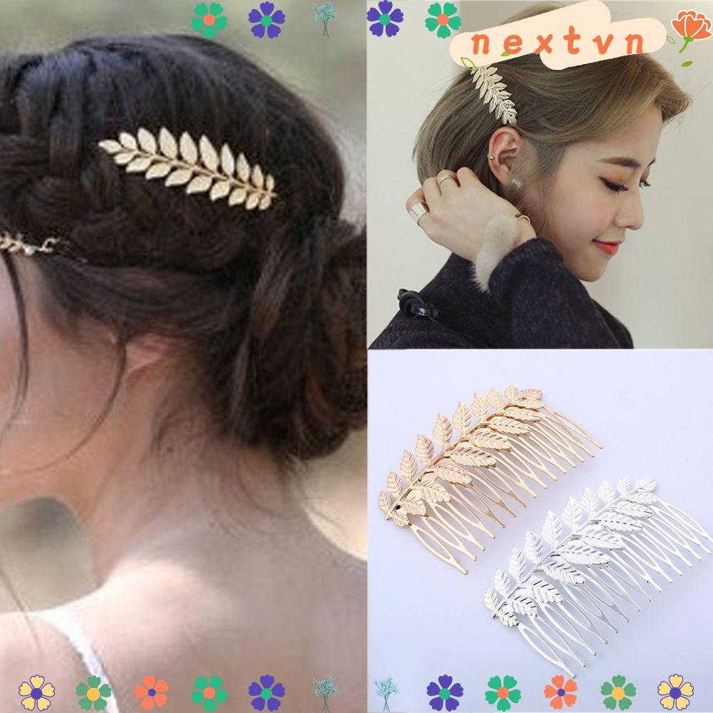 Kẹp cài tóc mặt hình chiếc lá