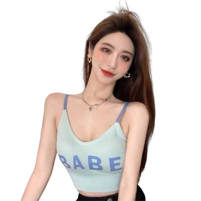 Áo lót ngực lưng u cotton co dãn 4 chiều họa tiết chữ cá tính cho nữ KBRA ME10