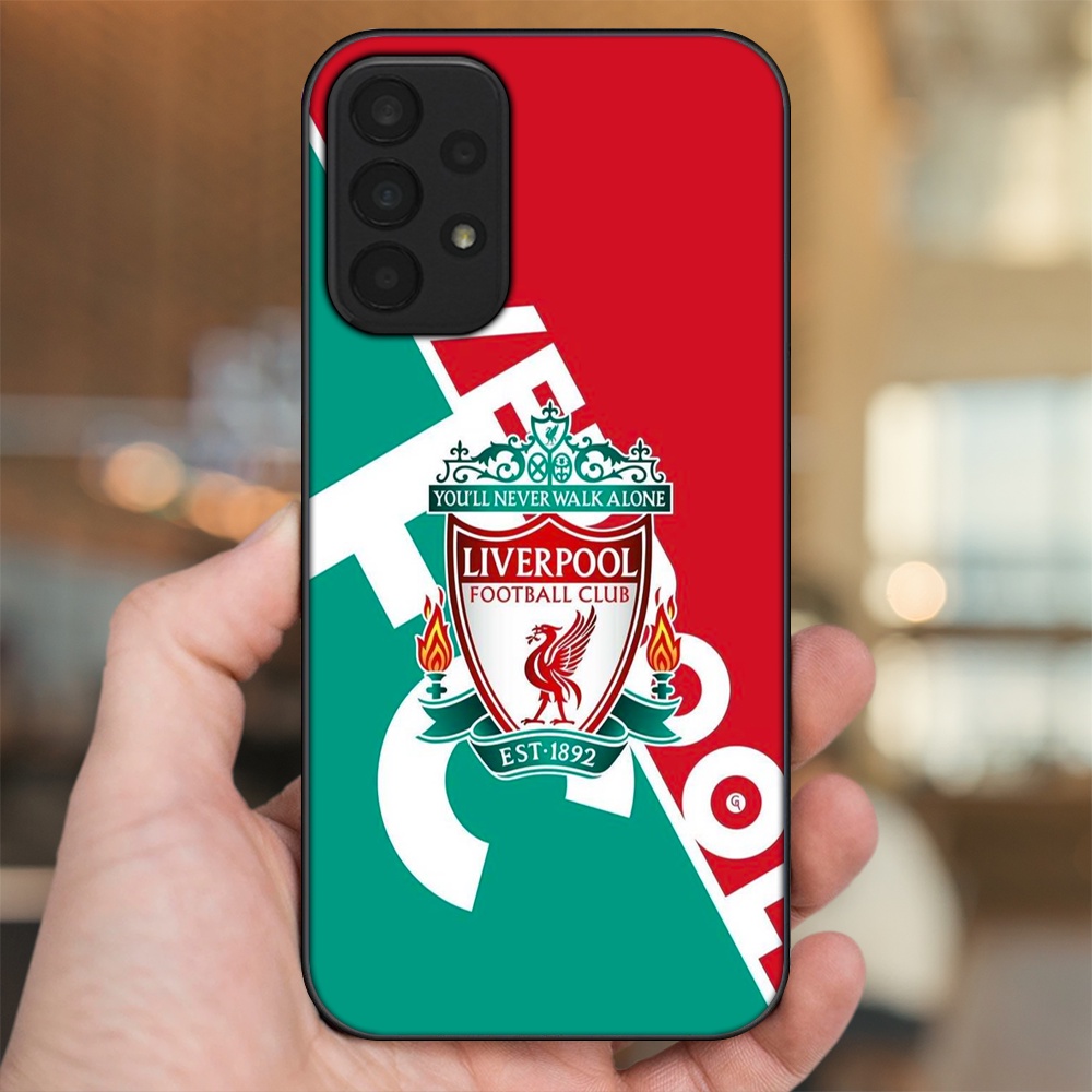 Ốp lưng Samsung A23 viền đen in hình Liverpool FC