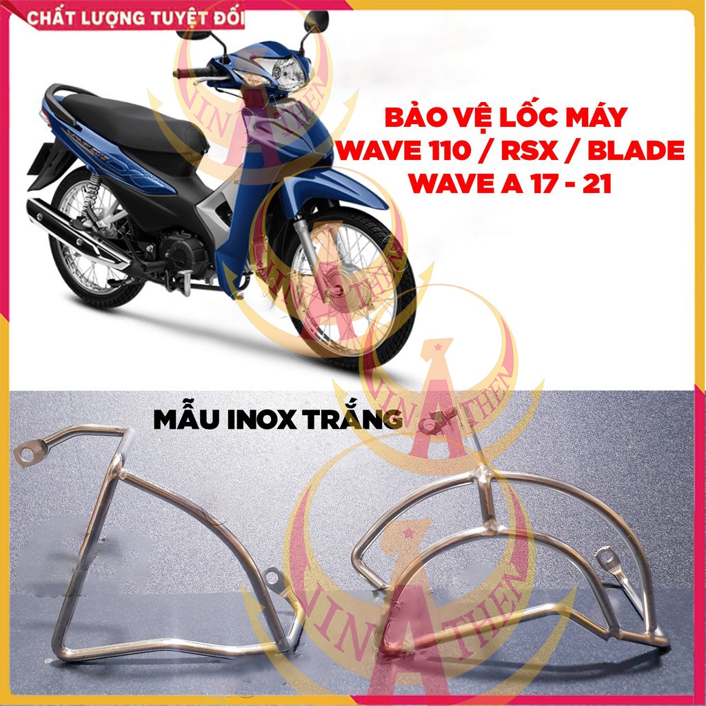 ✅ Bộ bảo vệ 2 bên lốc máy Wave A 110, WAVE S 110, WAVE 100, Dream, titan 7 màu và inox trắng ✅