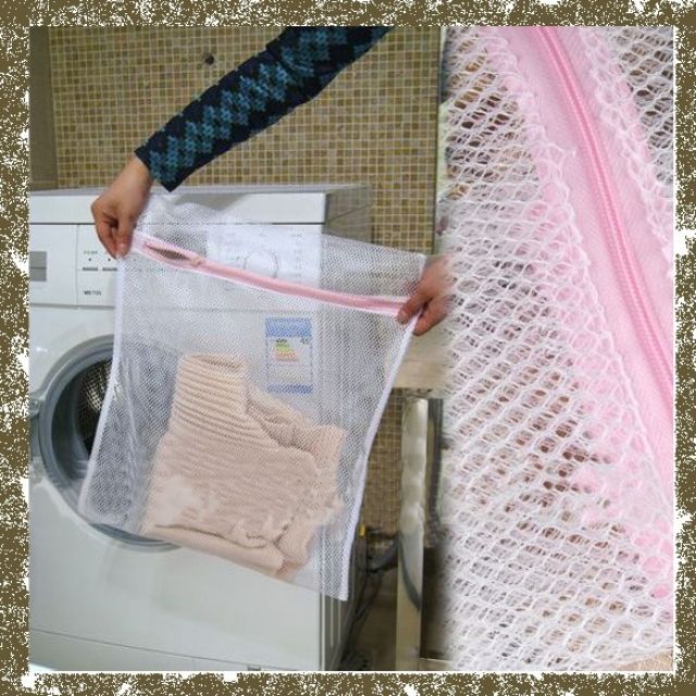 [Hàng cao cấp] Túi giặt quần áo lưới size 60x60 cm