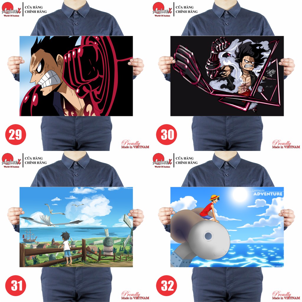 Tấm Tranh Poster Áp Phích Hình Monkey D. Luffy - Luffy Mũ Rơm - Anime One Piece - Onepiece - Đảo Hải Tặc By AnimeX 21-40