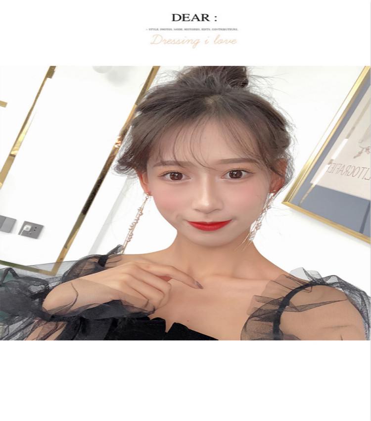 Khuyên tai nữ phối hạt ngọc trai thanh lịch thời trang