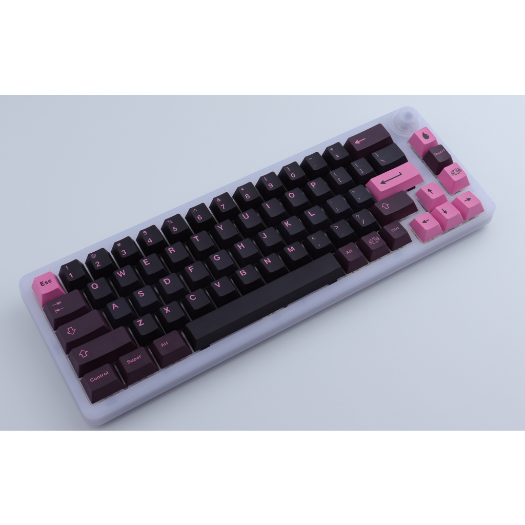 Gói phím GMK Black Lotus, 129 phím Keycaps Cherry Profile DYE-SUB Cá nhân hóa GMK Keycaps cho Bàn phím cơ / Bàn phím cơ chơi game