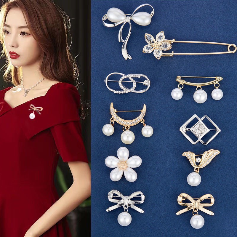Sét Ghim Cài Quần Áo Nhiều Mẫu Thời Trang Đa Năng Cho Nữ