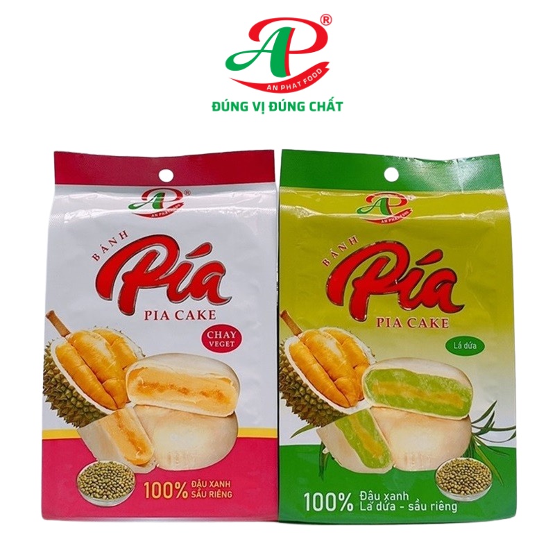 Bánh pía sầu riêng chay mini 150g An Phát đồ ăn vặt đặc sản Sóc Trăng