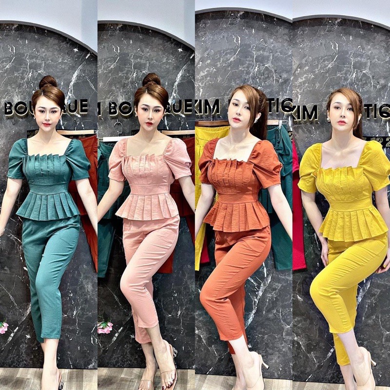 set peplum xếp ly bigsize 60=&gt;90kg