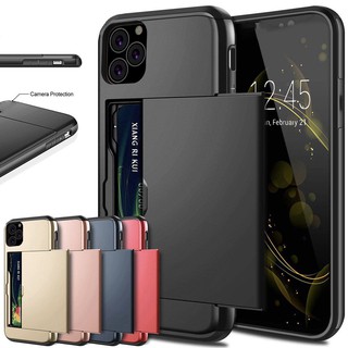 Ốp điện thoại nắp gập có ngăn đựng thẻ cho Iphone X Xs Max Xr 7 7 Plus Plus 6 6s 5 5s Se