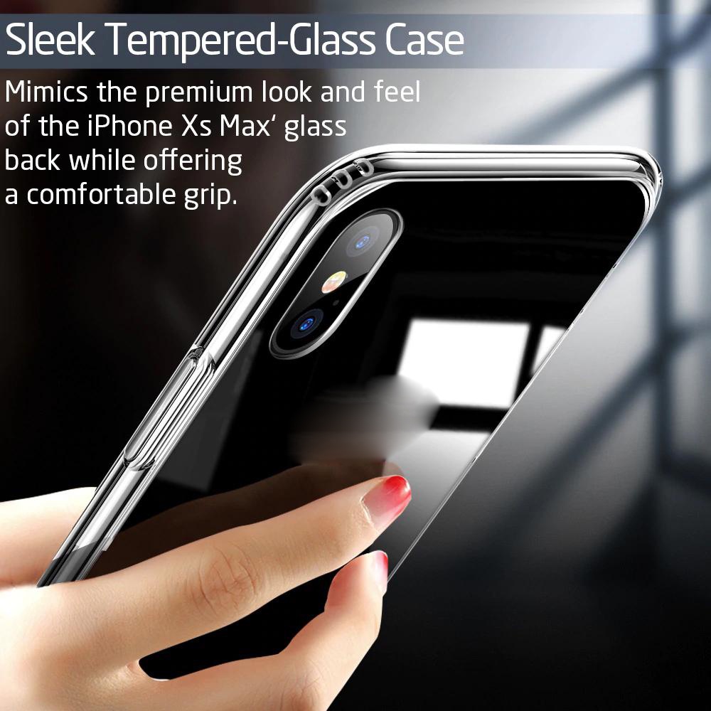 Ốp lưng chống sốc cho iPhone X / Xs / Xs Max trong suốt siêu mỏng hiệu Likgus Crashproof - Hàng chính hãng