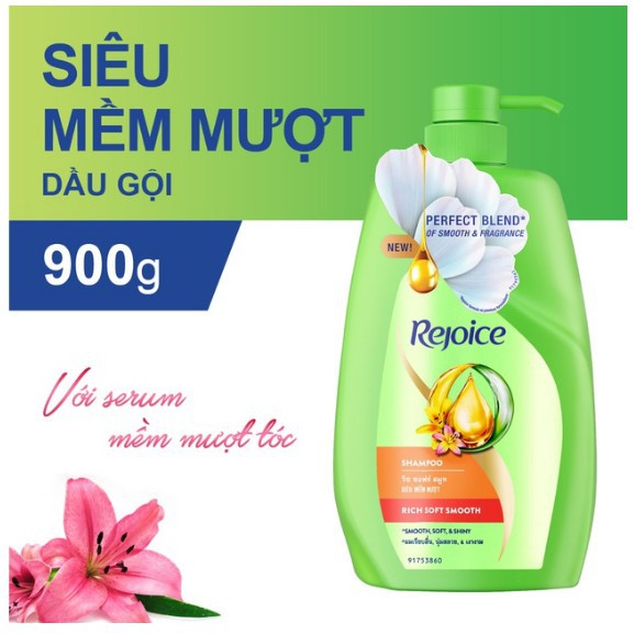 Dầu gội Rejoice siêu mềm mượt chai 900ml