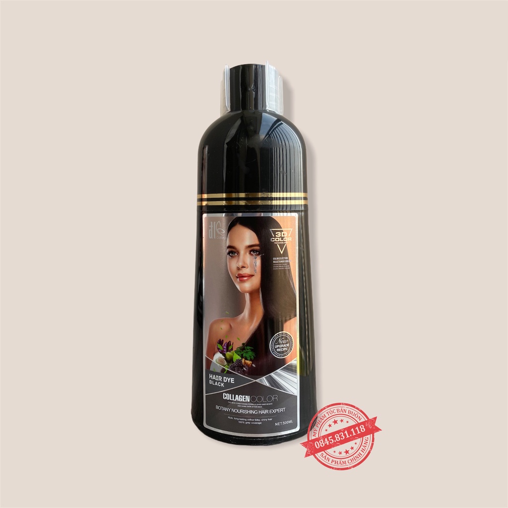 ✅DẦU GỘI PHỦ ĐEN/NÂU CHÍNH HÃNG ĐL COLLAGEN THẢO DƯỢC AN TOÀN CHO CẢ TRẺ EM VÀ PHỤ NỮ CÓ THAI CT28
