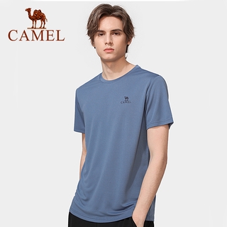 Áo thun CAMEL tay ngắn cổ tròn thoáng khí nhanh khô thích hợp tập thể thao ngoài trời dành cho nam
