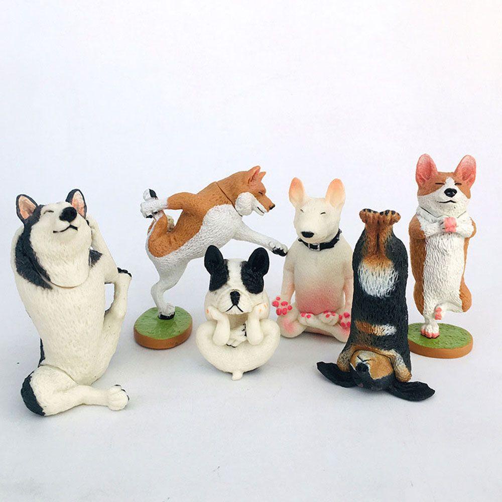 Mô Hình Chú Chó Husky / Bull Dễ Thương Vui Nhộn Trang Trí Nhà Cửa