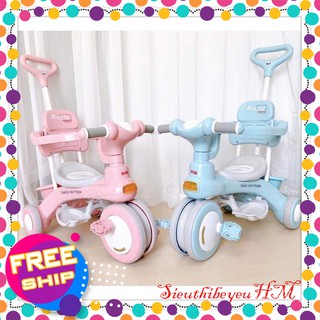 😍😍[𝗛𝗢𝗧] XE CẦN ĐẨY CHO BÉ CAO CẤP 688 CÓ NHẠC VÀ ĐÈN, MÁI CHE CHẮC CHẮN