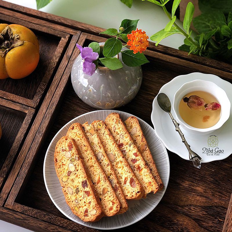 Bánh biscotti vị cam cao cấp Nhà Gạo