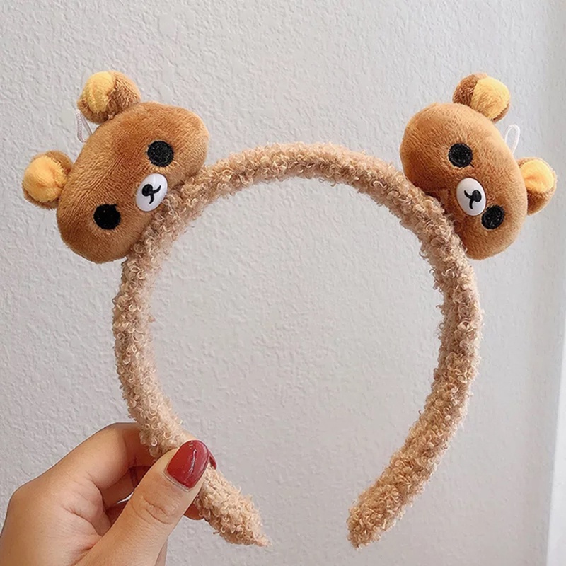 Băng Đô Rửa Mặt / Trang Điểm Bằng Vải Bông Chống Trượt Phong Cách Hàn Quốc Cho Nữ