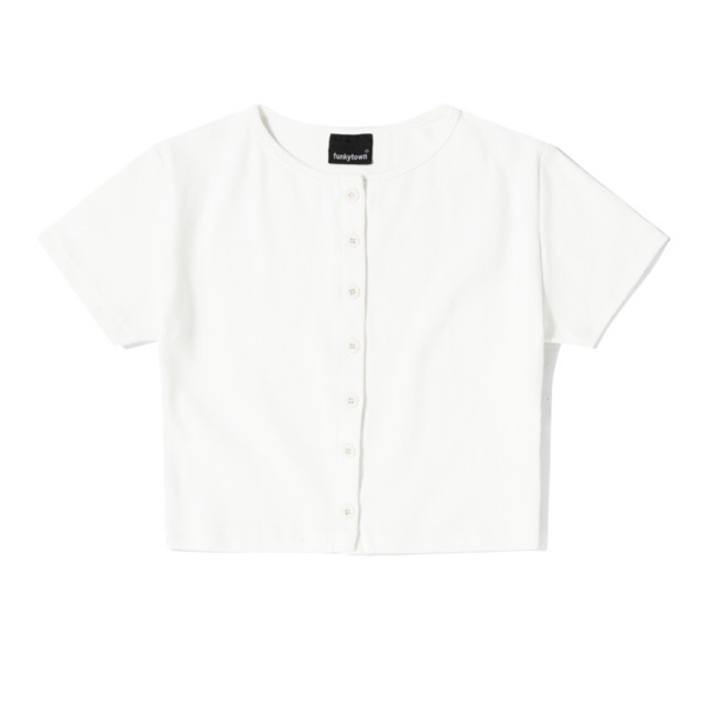 ÁO THUN BUTTON CROPTOP